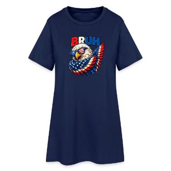 American Flag Bruh Dabbing Eagle Men Boys - Frauen T-Shirt-Kleid - Light Navy - Vorne