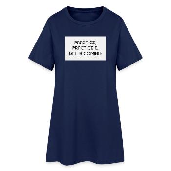 Praxis  - Frauen T-Shirt-Kleid - Light Navy - Vorne
