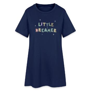Kleiner Träumer - Frauen T-Shirt-Kleid - Light Navy - Vorne