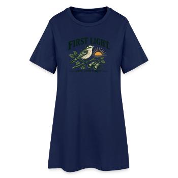 First Light New Sightings Garten Vögel - Frauen T-Shirt-Kleid - Light Navy - Vorne