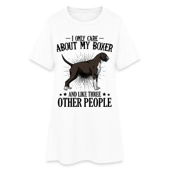 boxer - Women’s T-Shirt Dress - white - Front