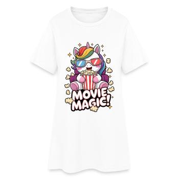 Film-Magie! - Frauen T-Shirt-Kleid - Weiß - Vorne