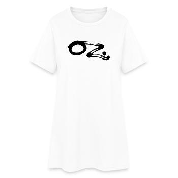 OZ - Frauen T-Shirt-Kleid - Weiß - Vorne