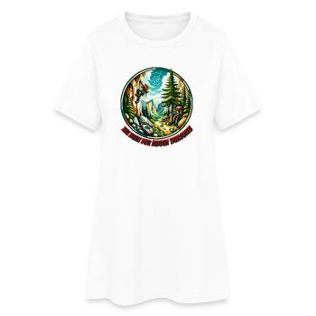 The Hunt for Hidden Treasures - Frauen T-Shirt-Kleid - Weiß - Vorne