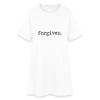 Forgiven Pardon Oublié Pardon Sort - Robe T-shirt Femme - blanc - Devant