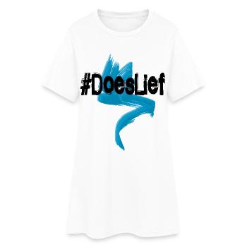 La vie - exprime-t-elle ton cœur - respecte-t-elle - Robe T-shirt Femme - blanc - Devant