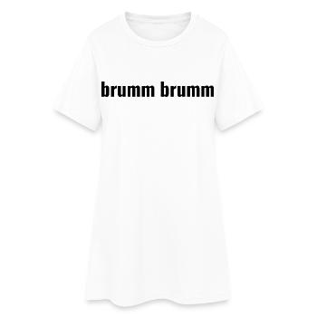 hum hum - Robe T-shirt Femme - blanc - Devant