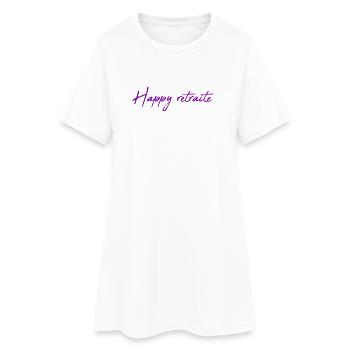 RETRAITE. RETRAITE. RETRAITEE. BONNE RETRAITE - Robe T-shirt Femme - blanc - Devant