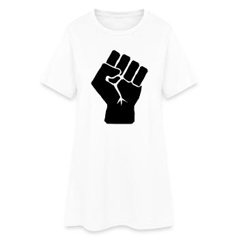 Raised Fist of Solidarity - Women’s T-Shirt Dress - white - Front