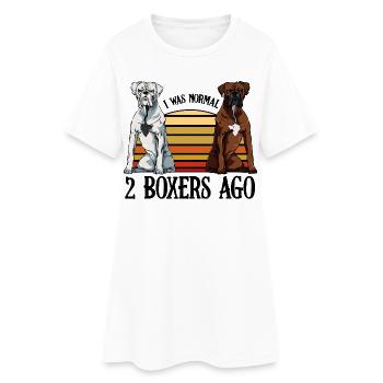 boxer - Women’s T-Shirt Dress - white - Front