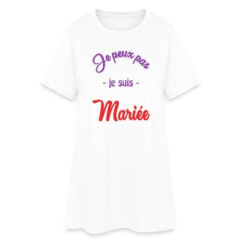 MARIEE. FUTURE MARIEE - Robe T-shirt Femme - blanc - Devant