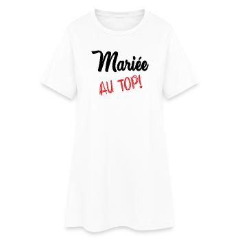FUTURE MARIEE - Robe T-shirt Femme - blanc - Devant