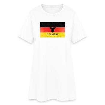Deutschland Wildtiere Germanys Wildlife - Frauen T-Shirt-Kleid - Weiß - Vorne