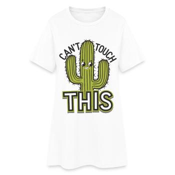 Je ne peux pas y toucher - Robe T-shirt Femme - blanc - Devant