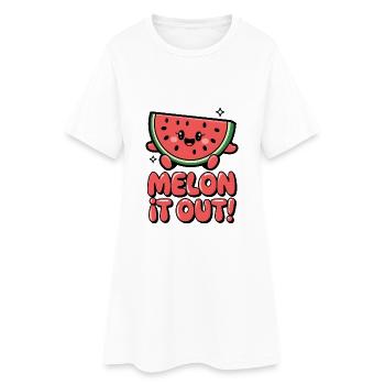 Melon It Out ! - Robe T-shirt Femme - blanc - Devant