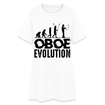 hautbois - Robe T-shirt Femme - blanc - Devant