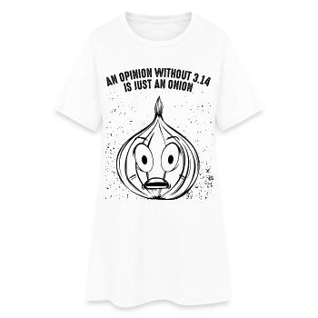 Math Pi onion - Women’s T-Shirt Dress - white - Front