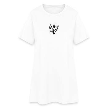 Why Not? - Frauen T-Shirt-Kleid - Weiß - Vorne