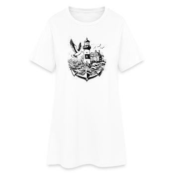 Paysage côtier Moin Moin 2 - Robe T-shirt Femme - blanc - Devant
