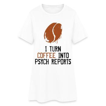Psychologe - Frauen T-Shirt-Kleid - Weiß - Vorne