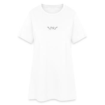 Tech Shrug: ASCII-Kunst für IT-Zauberer - Frauen T-Shirt-Kleid - Weiß - Vorne