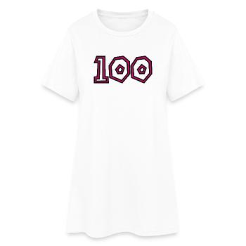 100. 100 JAHRE. 100-JÄHRIGES JUBILÄUM. GEBURTSTAG 1001 - Frauen T-Shirt-Kleid - Weiß - Vorne