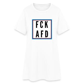 AFD Nein Danke! - Frauen T-Shirt-Kleid - Weiß - Vorne
