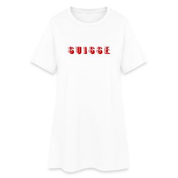 SUISSE. PAYS - Robe T-shirt Femme - blanc - Devant