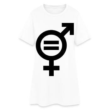 Égalité des sexes Égalité entre hommes et femmes Égalité égalité égalité - Robe T-shirt Femme - blanc - Devant