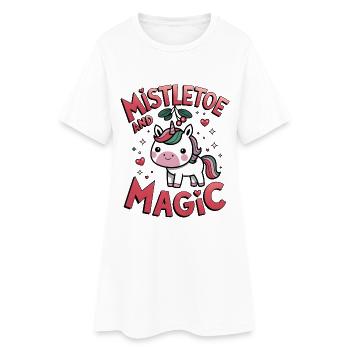 Gui et magie - Robe T-shirt Femme - blanc - Devant