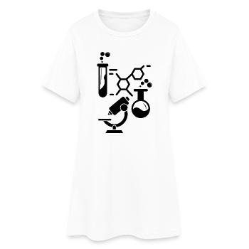 Neurones Chimie Science Tableau périodique Laboratoire - Robe T-shirt Femme - blanc - Devant