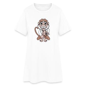 Hôpital vétérinaire médecin singe médecin - Robe T-shirt Femme - blanc - Devant