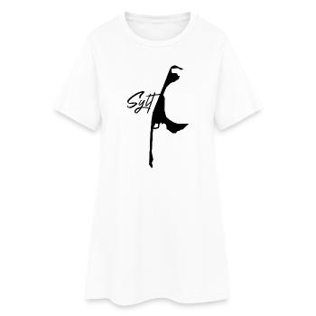 Insel Sylt - Frauen T-Shirt-Kleid - Weiß - Vorne