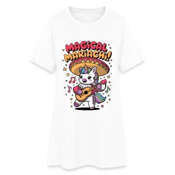 Mariachi magique - Robe T-shirt Femme - blanc - Devant