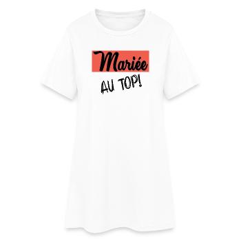 FUTURE MARIEE. EVJF. MARIEE - Robe T-shirt Femme - blanc - Devant