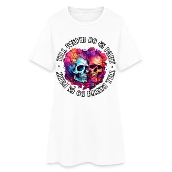 Jusqu’à ce que la mort nous sépare (8) - Robe T-shirt Femme - blanc - Devant