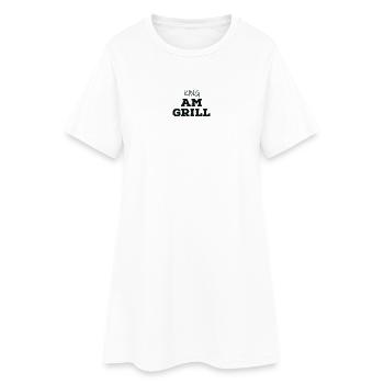 King at the grill - Women’s T-Shirt Dress - white - Front