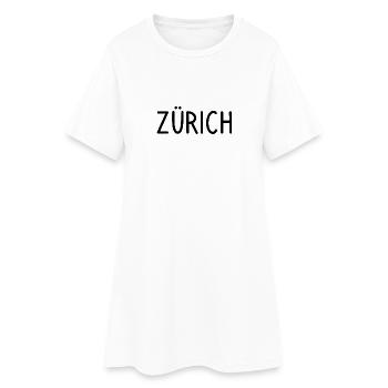 Zurich - Robe T-shirt Femme - blanc - Devant