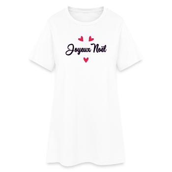 BONNE ANNEE. SAINT SYLVESTRE. MEILLEURS VOEUX - Robe T-shirt Femme - blanc - Devant