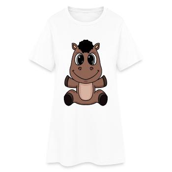 horse - Women’s T-Shirt Dress - white - Front