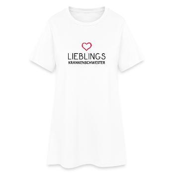 Krankenschwester - Frauen T-Shirt-Kleid - Weiß - Vorne
