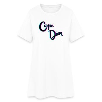 Carpe diem - Robe T-shirt Femme - blanc - Devant