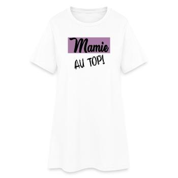 BONNE FÊTE MAMIE - Robe T-shirt Femme - blanc - Devant