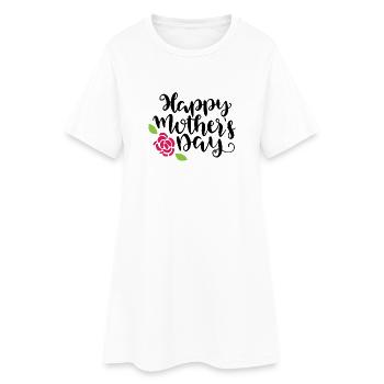 Fête des Mères - Robe T-shirt Femme - blanc - Devant