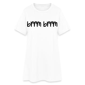 brrm brrm - Robe T-shirt Femme - blanc - Devant