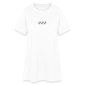 UNLIMITED TRIO par Unlimited Apparel - Robe T-shirt Femme - blanc - Devant