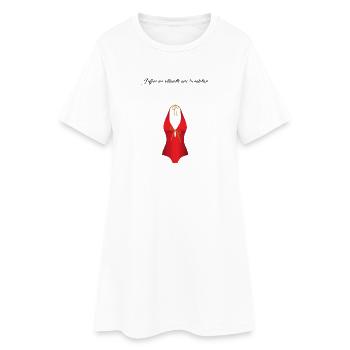 La piscine 1 - Robe T-shirt Femme - blanc - Devant