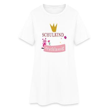 Schoolchild first-class - Women’s T-Shirt Dress - white - Front