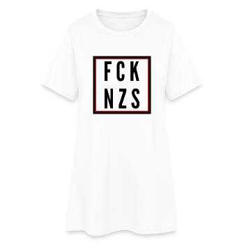 Fuck Naz*s - Women’s T-Shirt Dress - white - Front