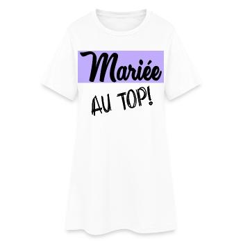 FUTURE MARIEE. EVJF. MARIEE - Robe T-shirt Femme - blanc - Devant